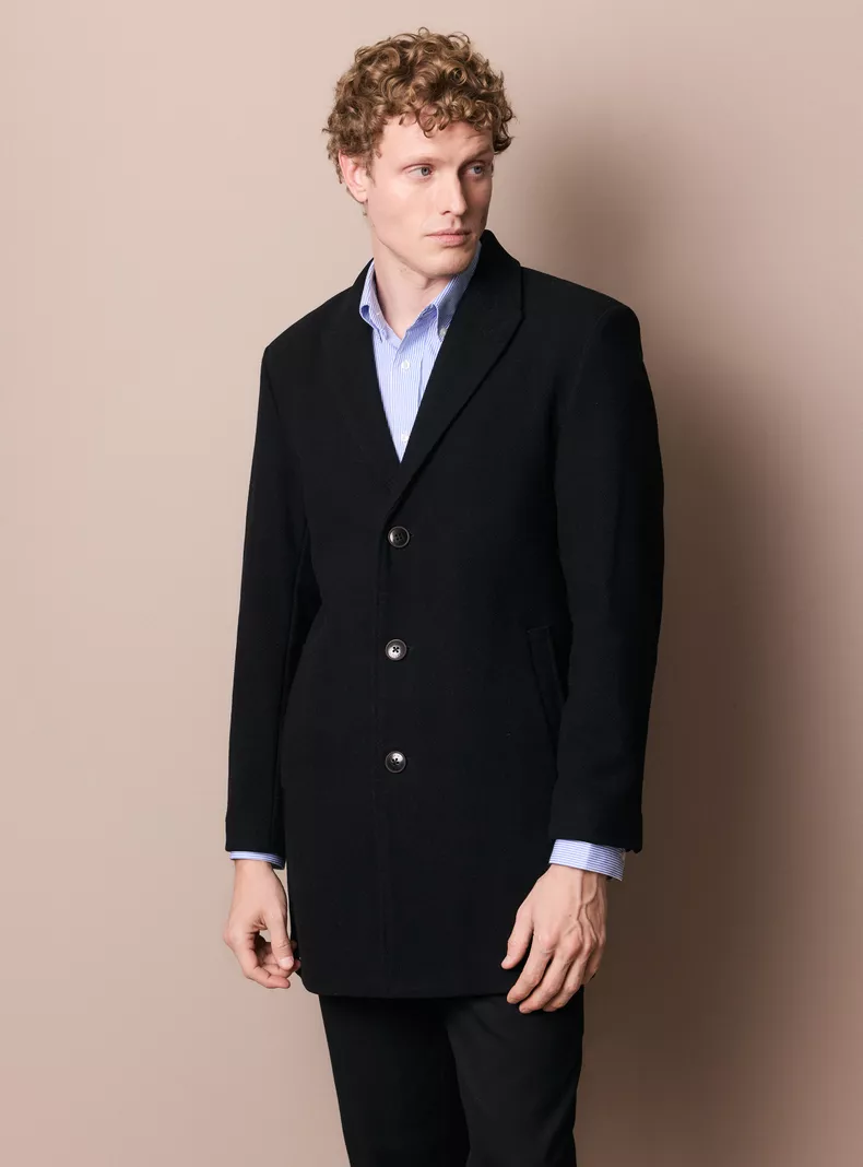 Abrigo Semi Slim en Tweed