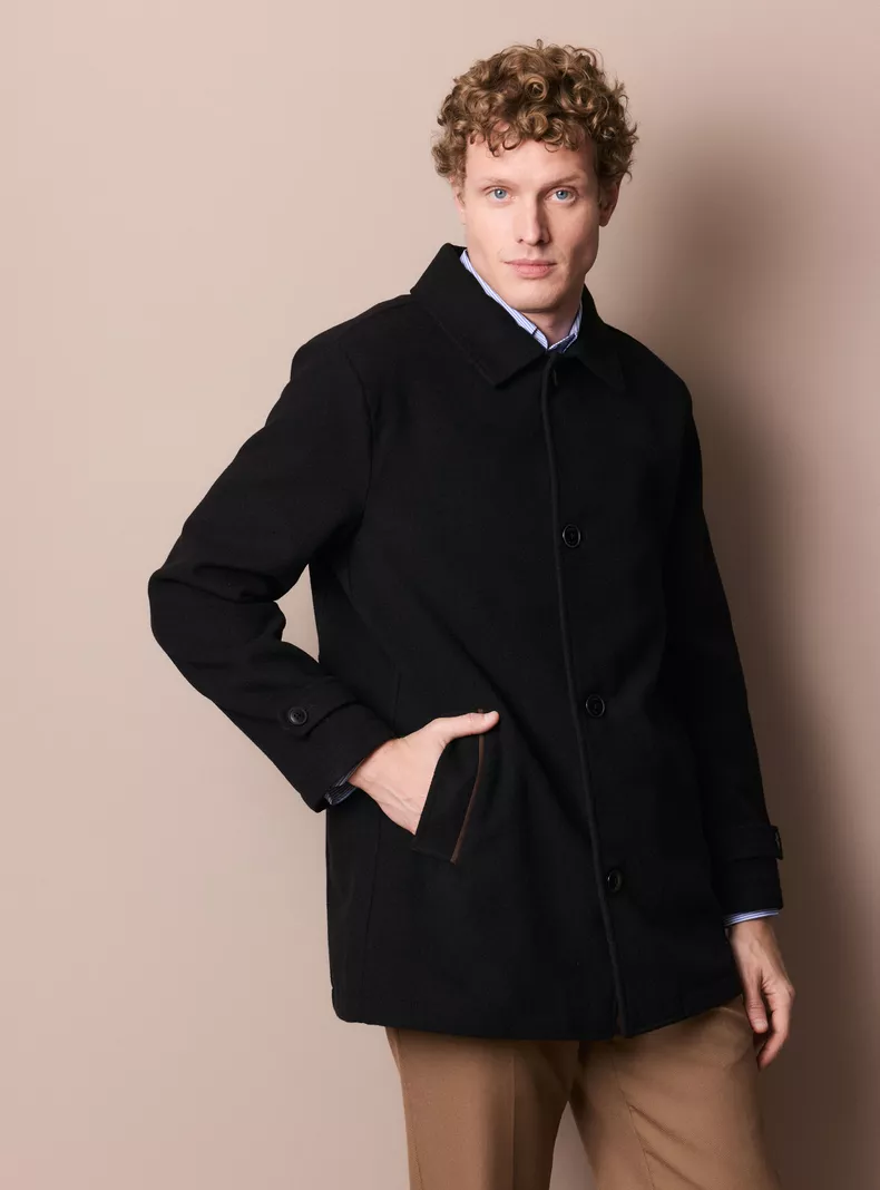 Chaquetón Corte Clásico Paño Liso