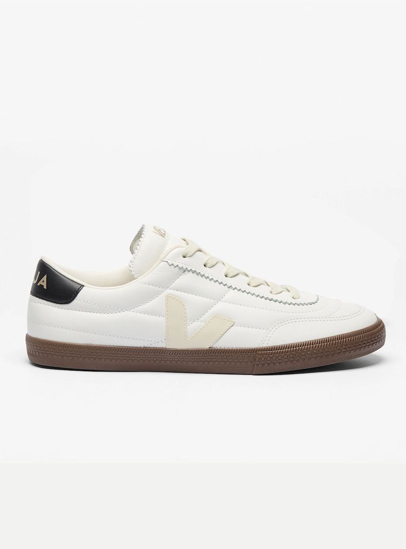 Zapatilla Urbana Mujer Panenka Leather White Black Bark