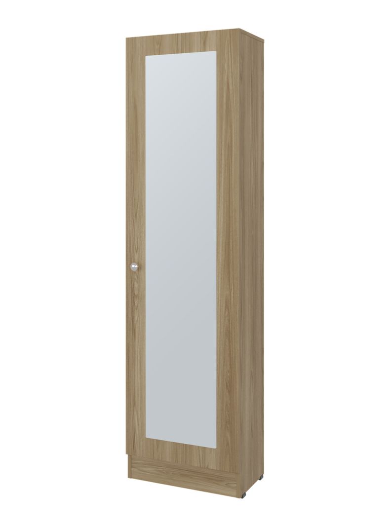 Clóset Praga 1 Puerta con Espejo Fresno 180.1x49.1x30.2 cm