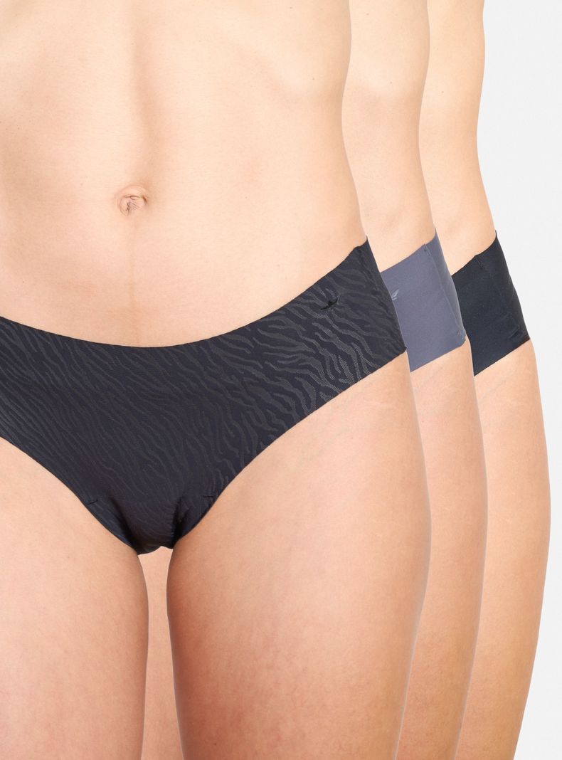 Pack 3 Pantaleta Microfibra Negro S
