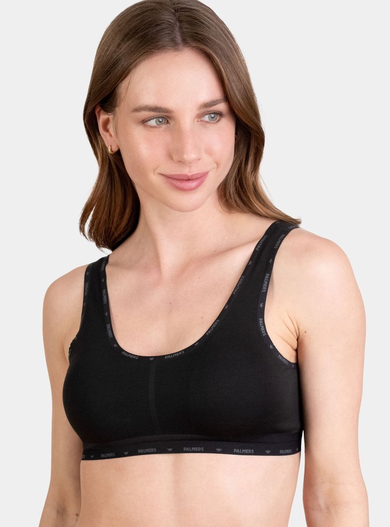 Peto Seamless Rib Padding Removible Negro S