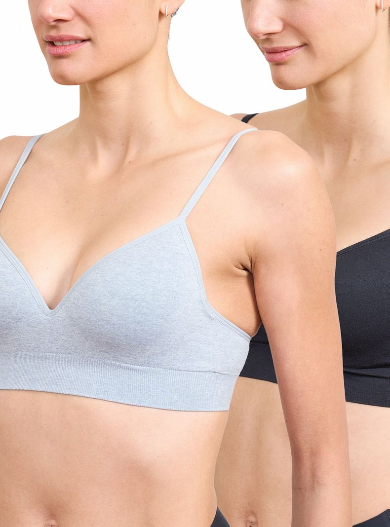 Pack 2 Sostén Seamless sin Arco y Padding