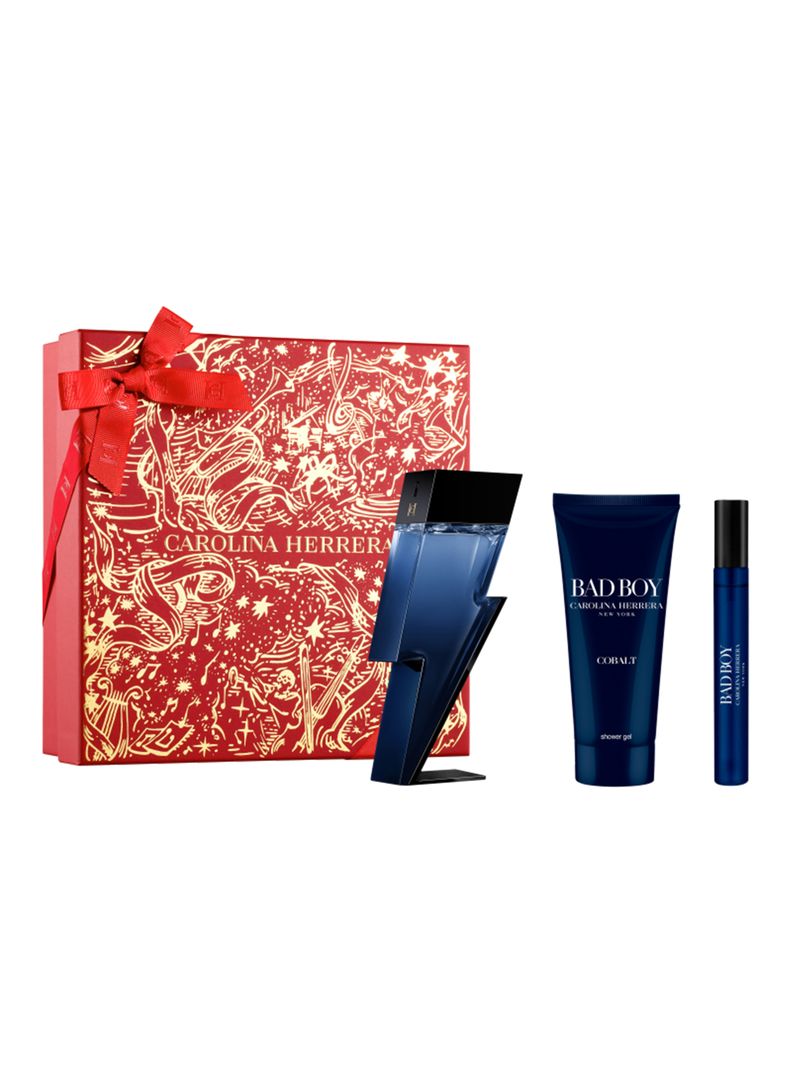 Set de Perfume Bad Boy Cobalt Électrique Hombre Eau de Parfum 100ml + Gel Baño 100ml + Parfum 10ml