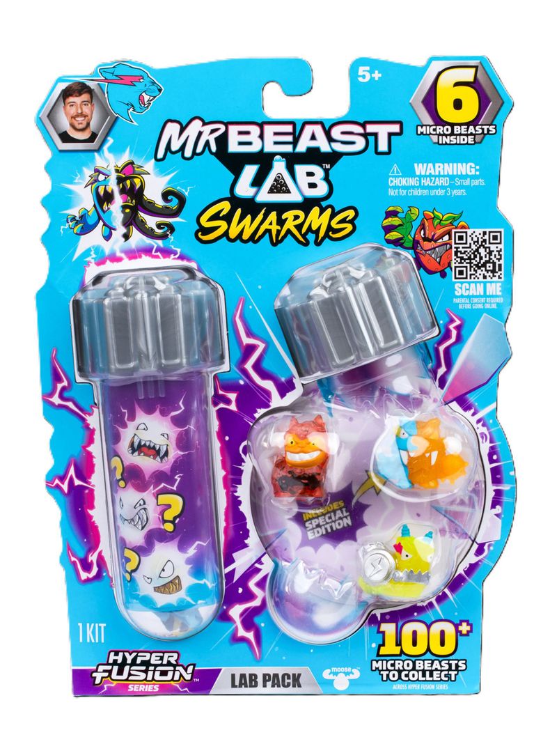Set Figuras de Acción Mr Beast Lab Swarms Lab 6 Piezas