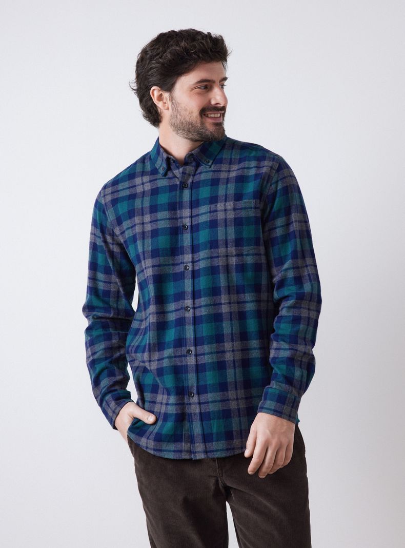 Camisa Franela Checks Multicolor