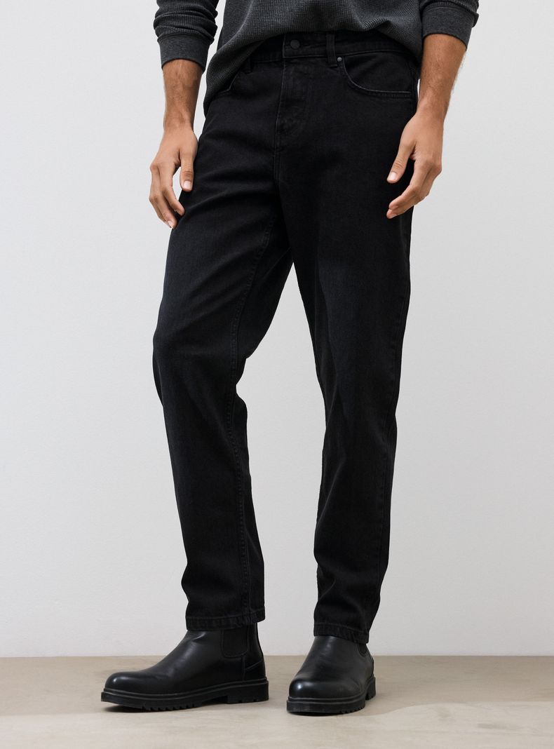 Jeans Liso Clásico Slim Fit Algodón