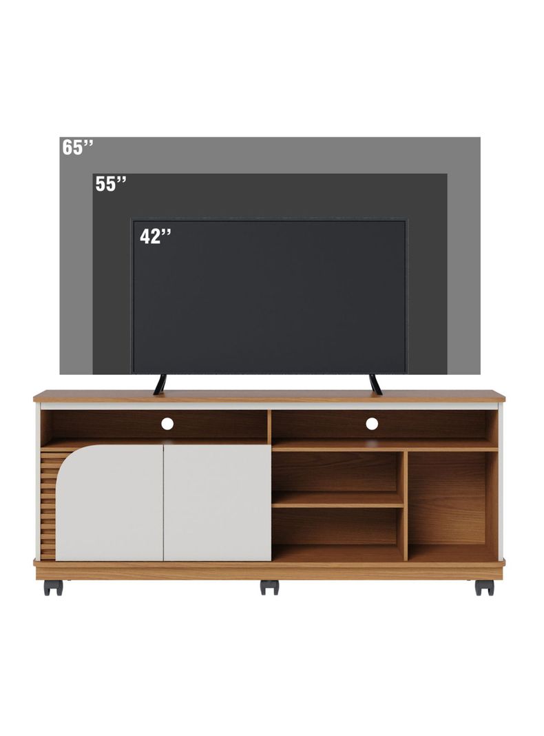 Rack TV 65'' Jurere Freijo Off White Cafe