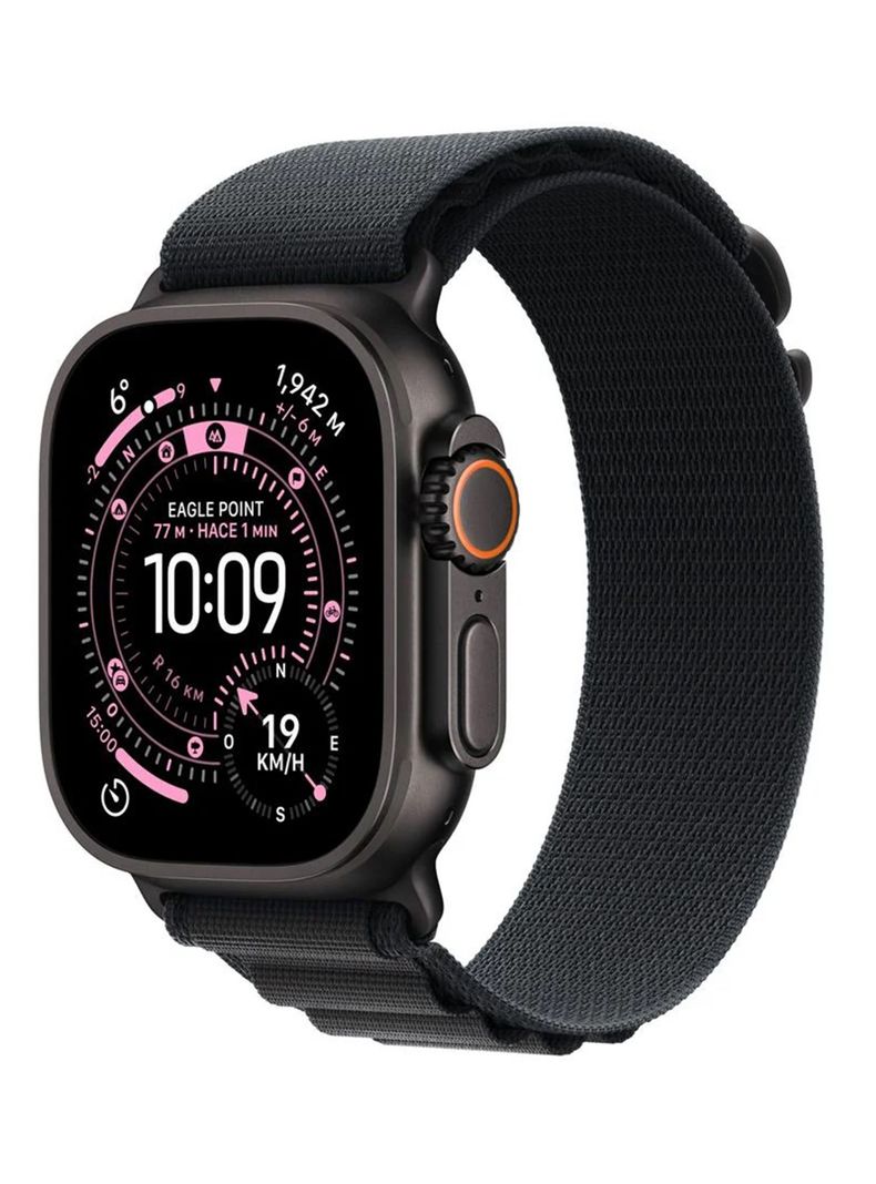 Apple Watch Ultra 3 49mm Black Titanium Loop Alpine Negro Talla L