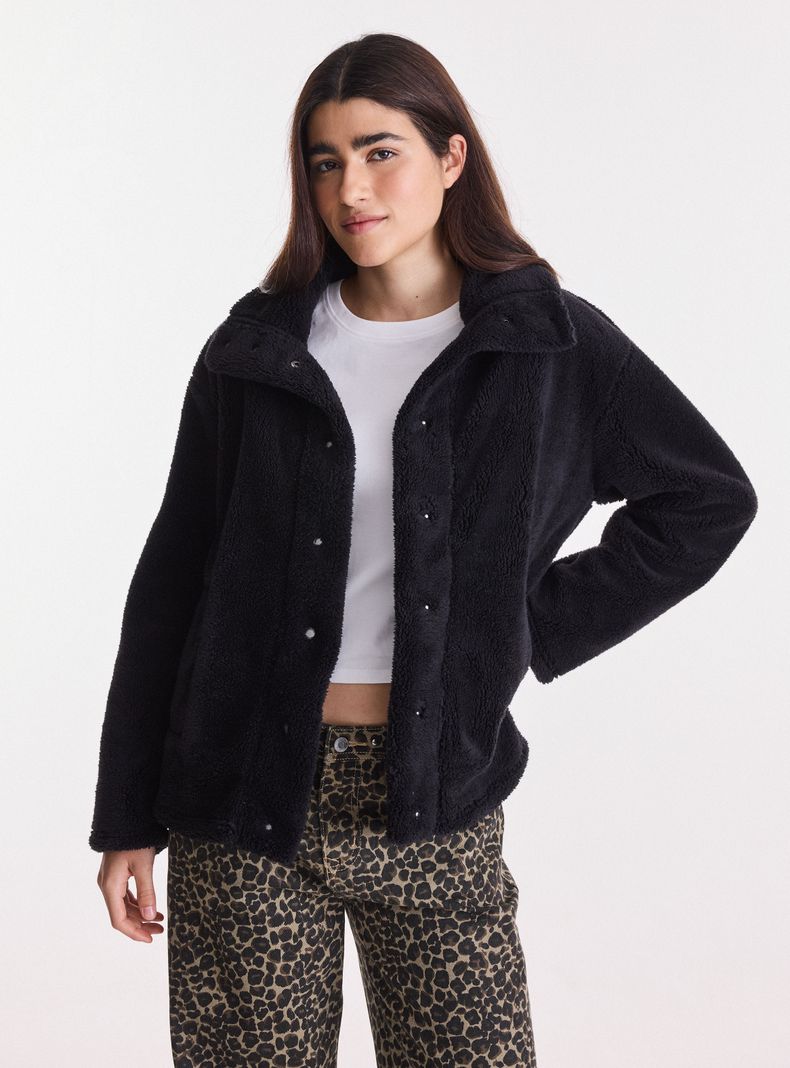 Polar con Bolsillos Cuello Alto