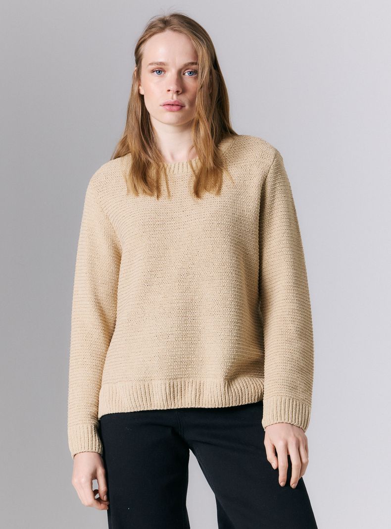 Sweater Cuello Redondo y Color