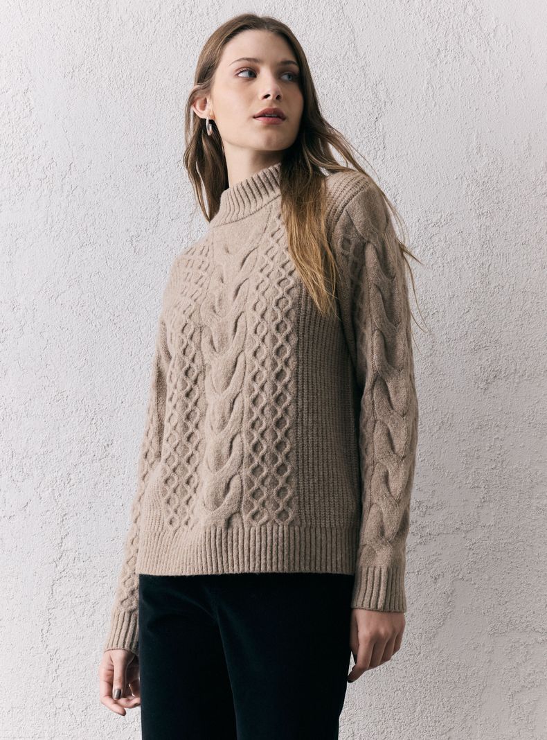 Sweater Crew Neck Trenzado
