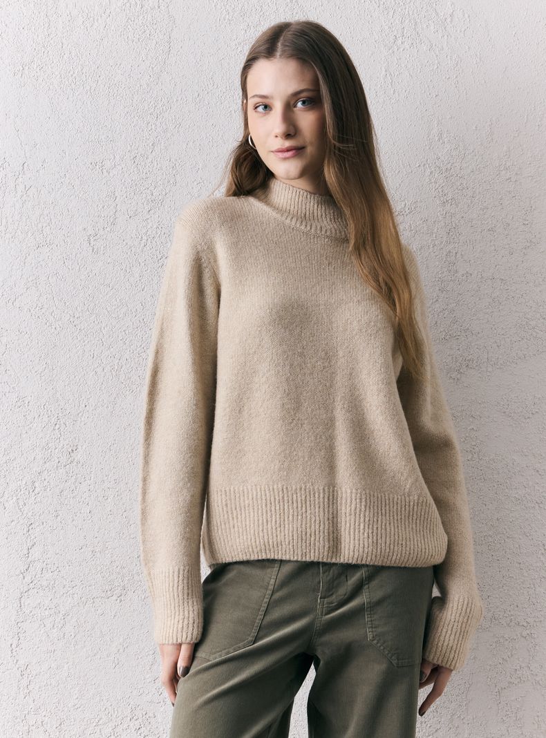 Sweater con Hilo Metalizado