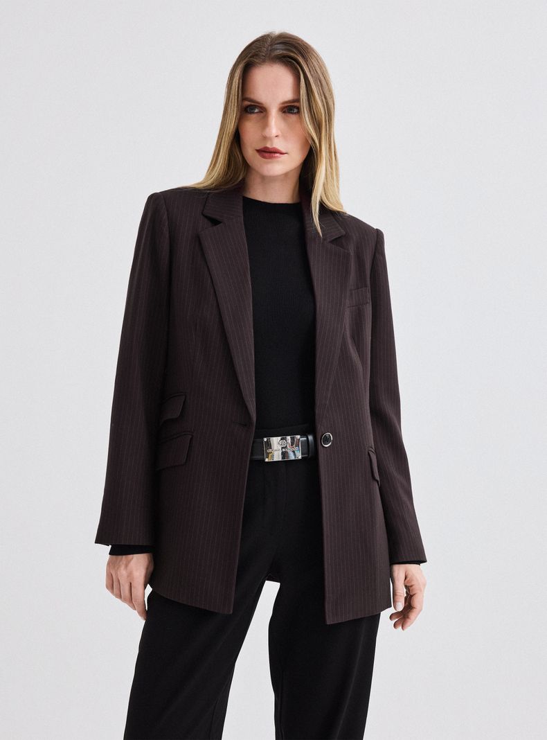 Blazer Raya Diplomática Oscuro