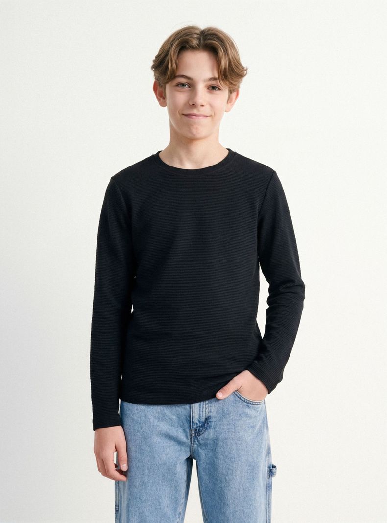 Polera Básica Ottoman Algodón Niño