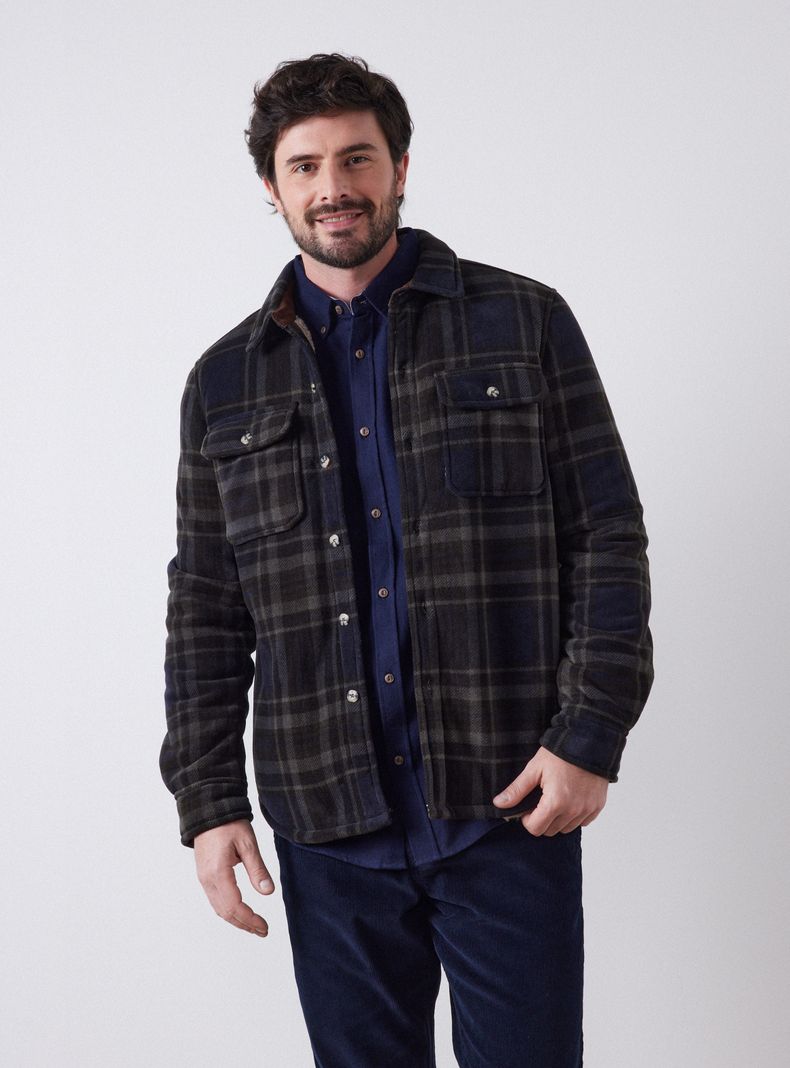 Chaqueta Estampada Cuadros