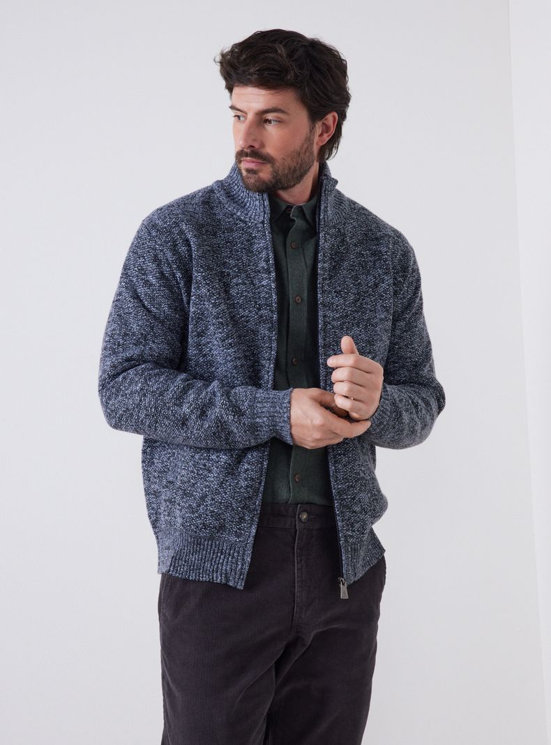 Sweater Liso Cierre Completo