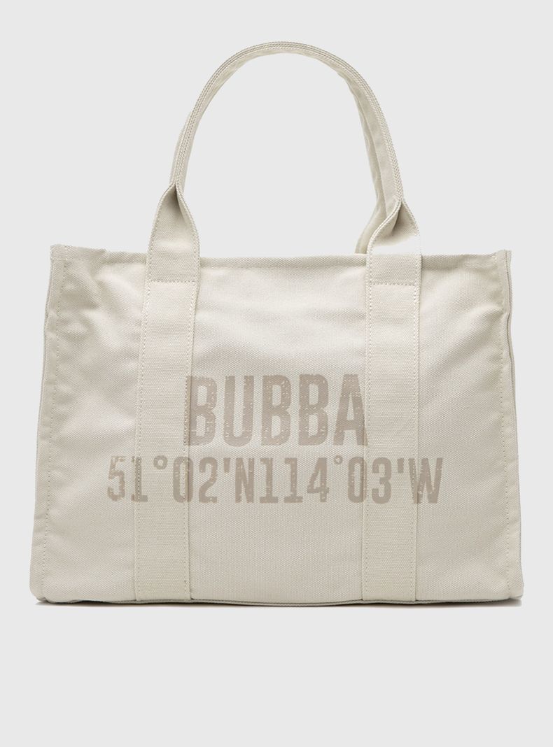 Cartera Tote Canvas Beige