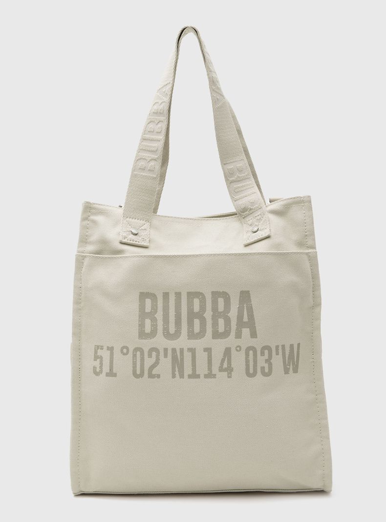 Cartera Long Tote Canvas Beige