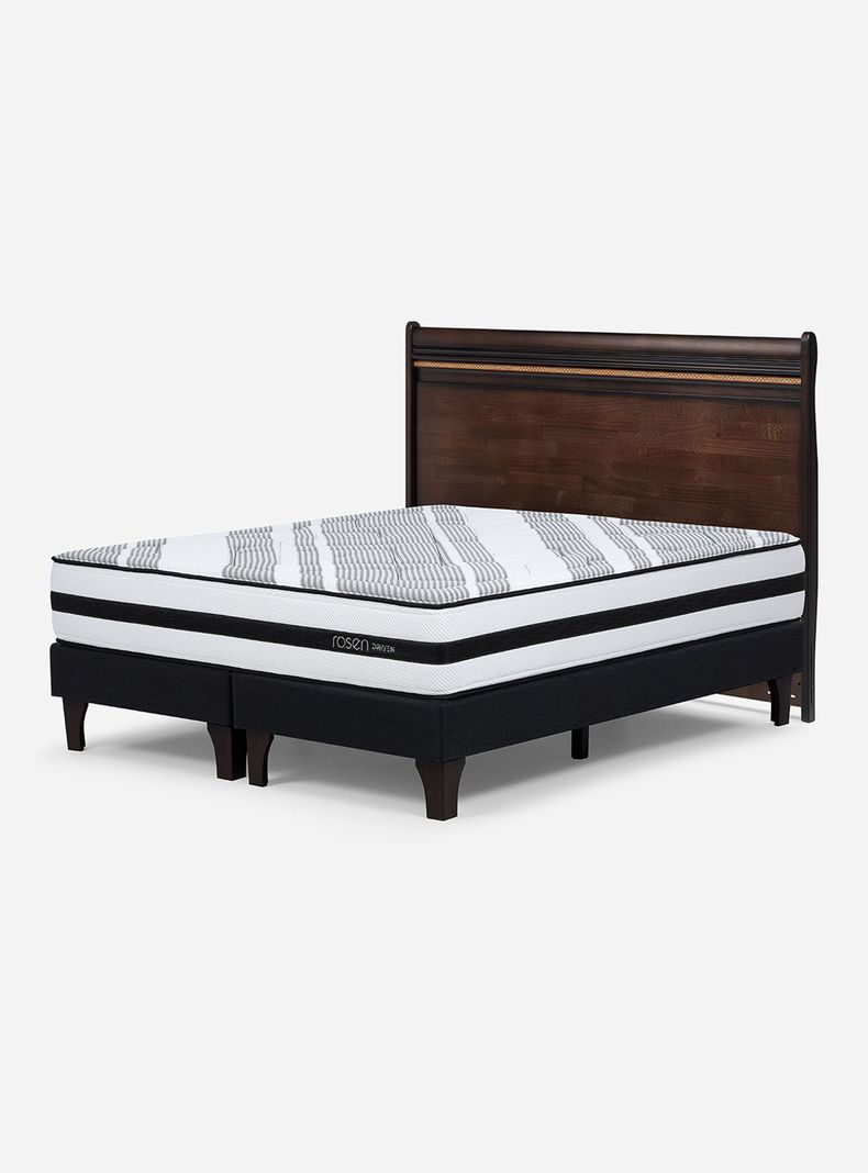 Cama Driven Opera II King Base Dividida + Respaldo
