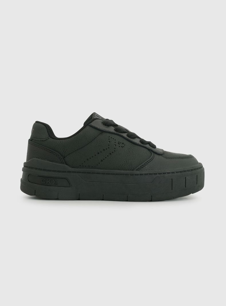 Zapatilla Escolar Plataforma con Cordones Niño T.34 a T.39