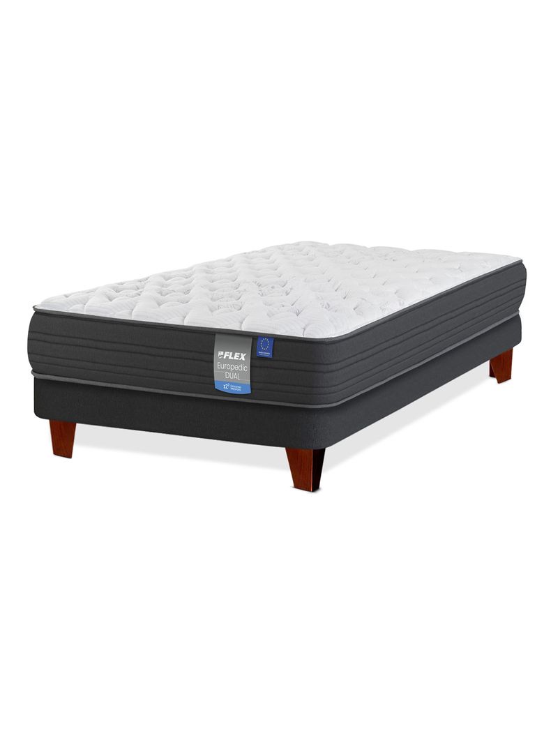 Cama Europea Europedic Dual 1 Plaza Base Normal