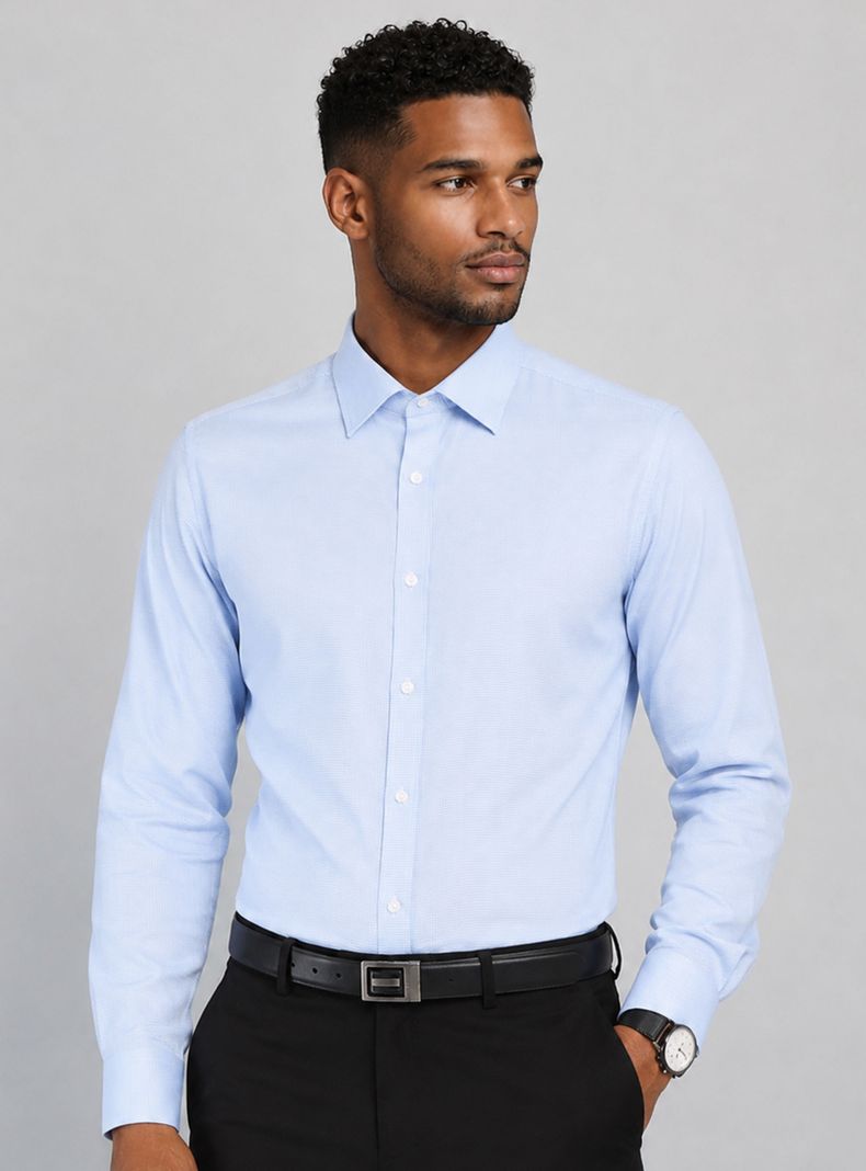 Camisa Formal Color Manga Larga Slim Fit