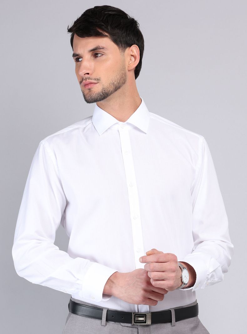 Camisa Formal Texturada Manga Larga