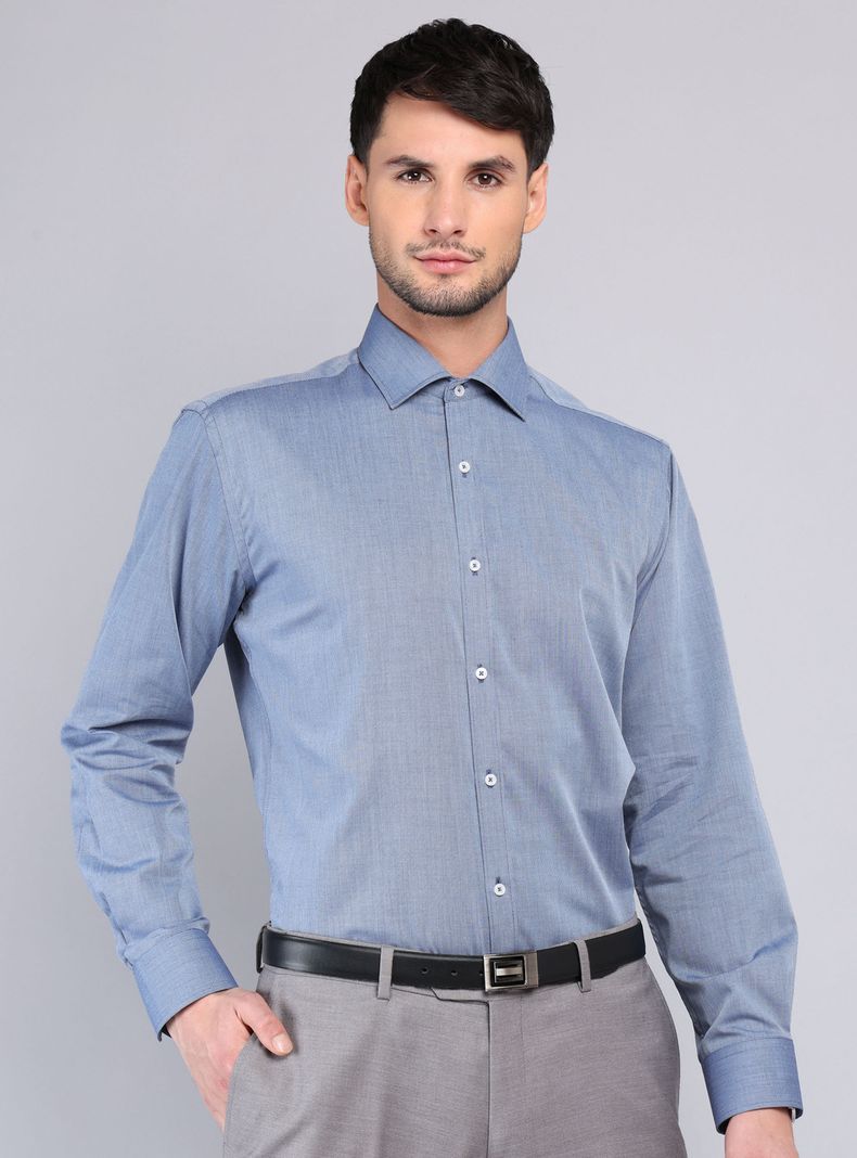 Camisa Formal Color Manga Larga Regular Botones