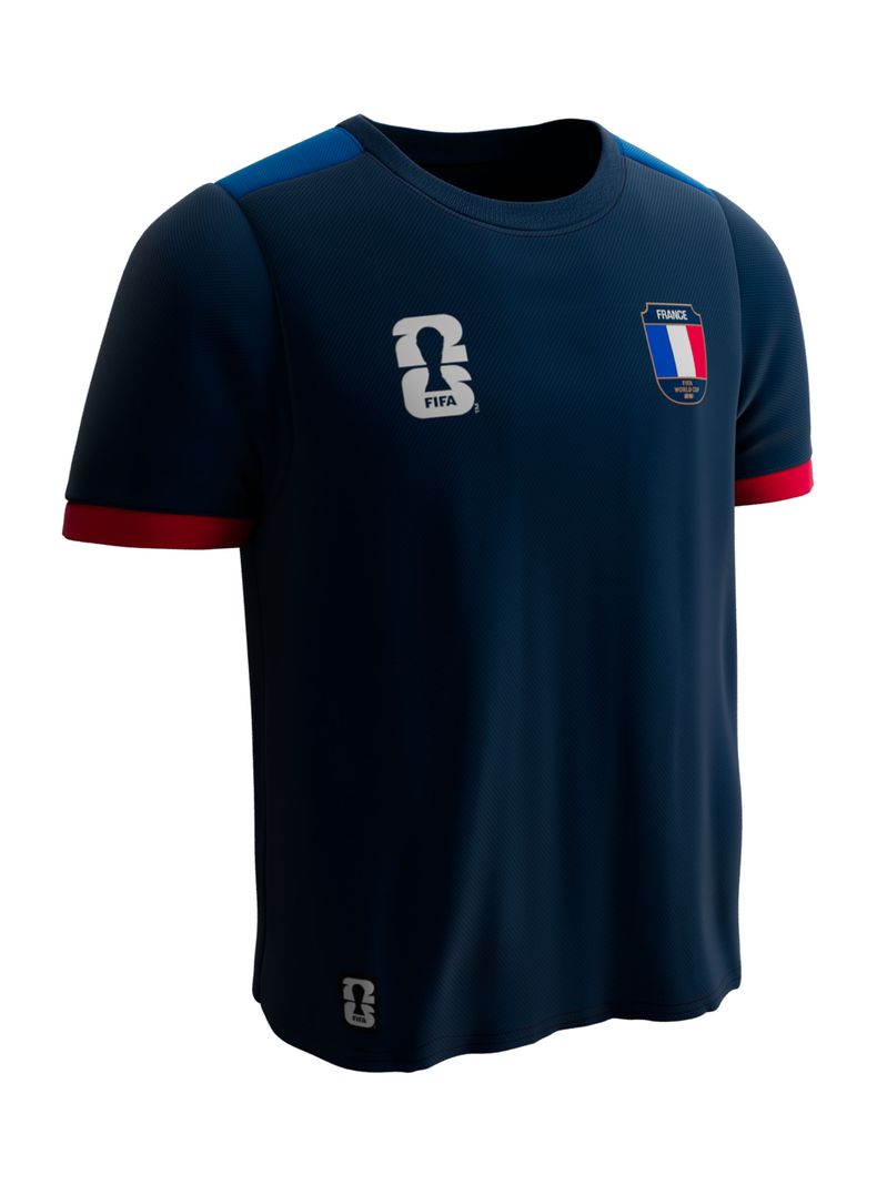Camiseta de Fútbol Mundial Manga Corta de Niño Francia