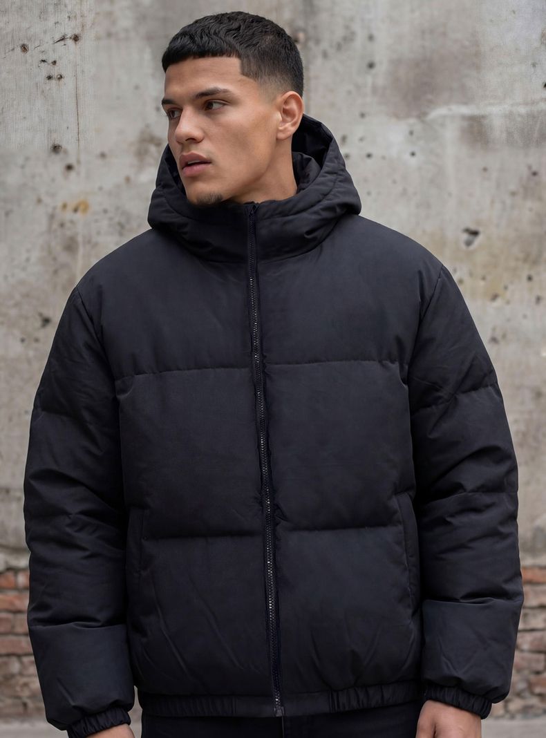 Parka con Capucha Puffer