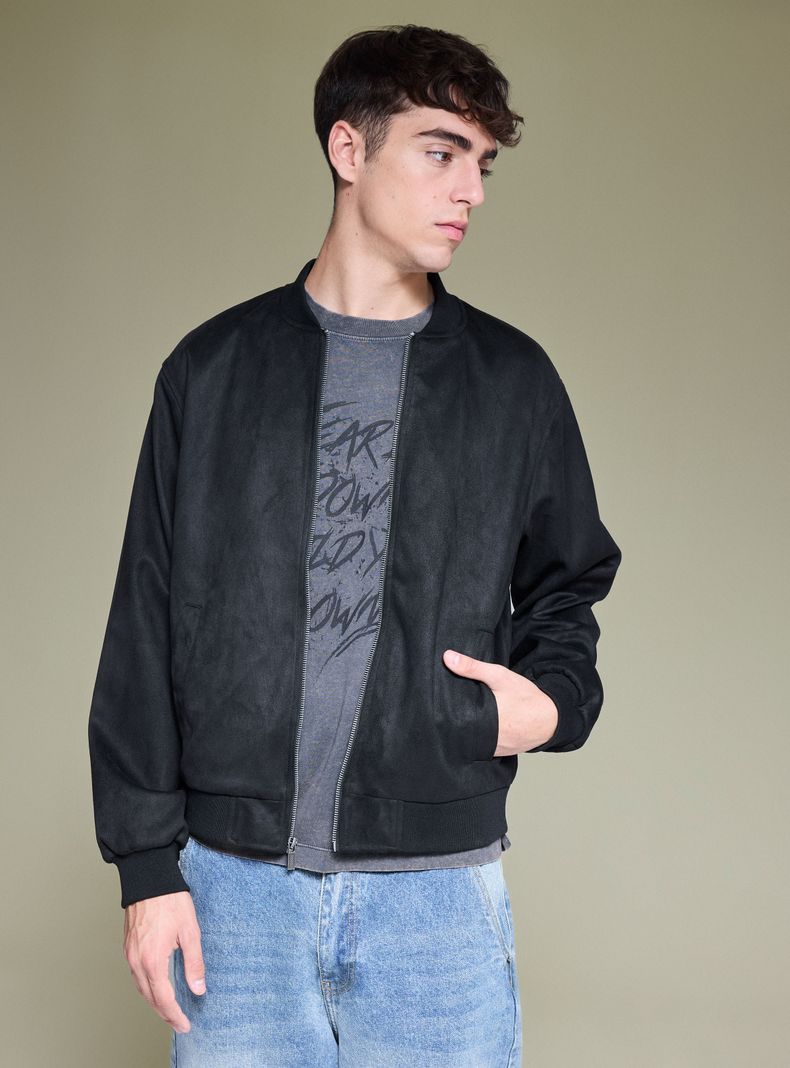 Chaqueta Suede Casual