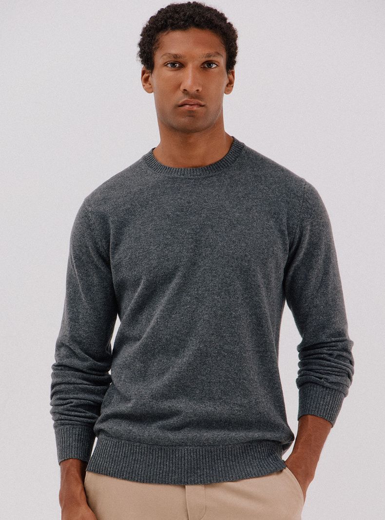 Chaleco Lana Lambswool Cuello Redondo