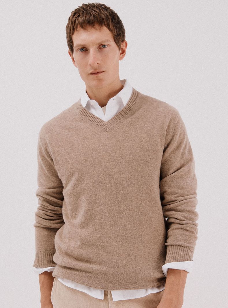 Chaleco Lana Lambswool Cuello V