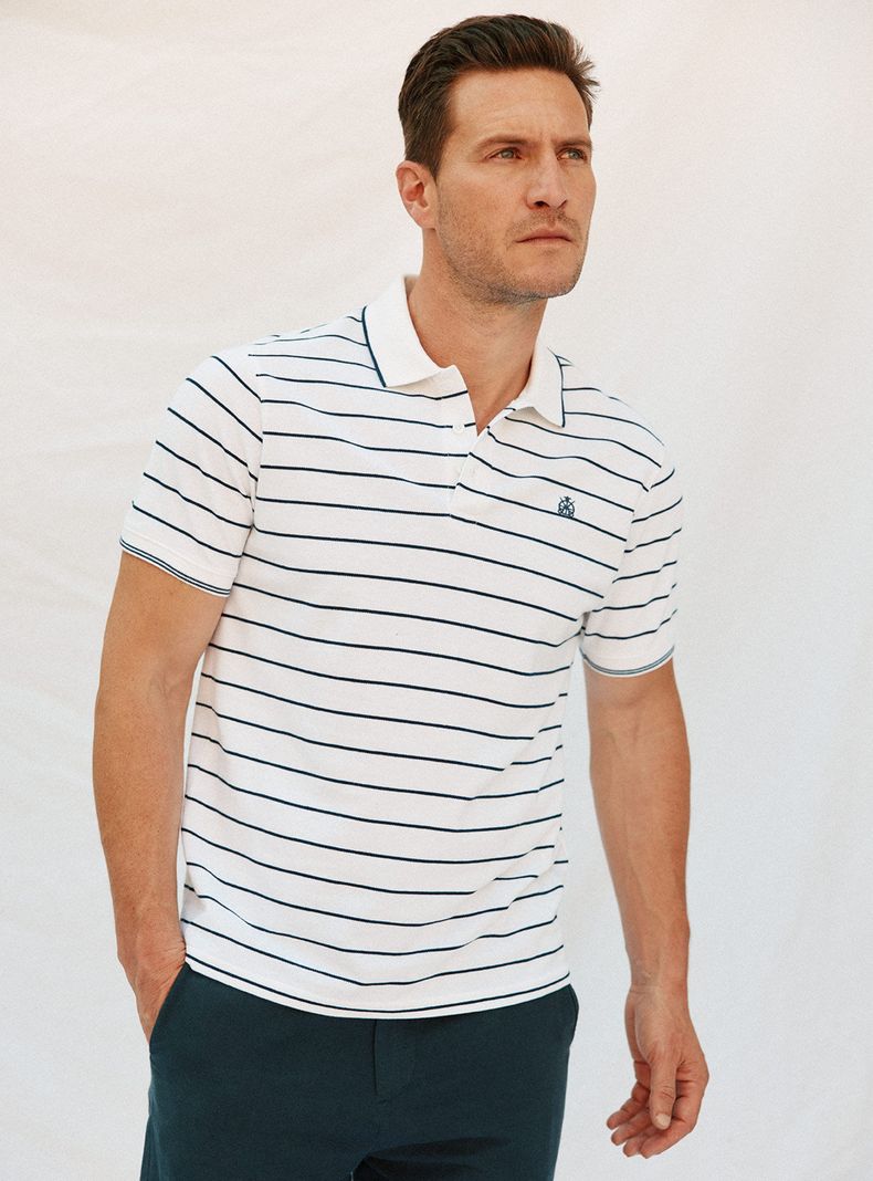 Polera Polo Rayada