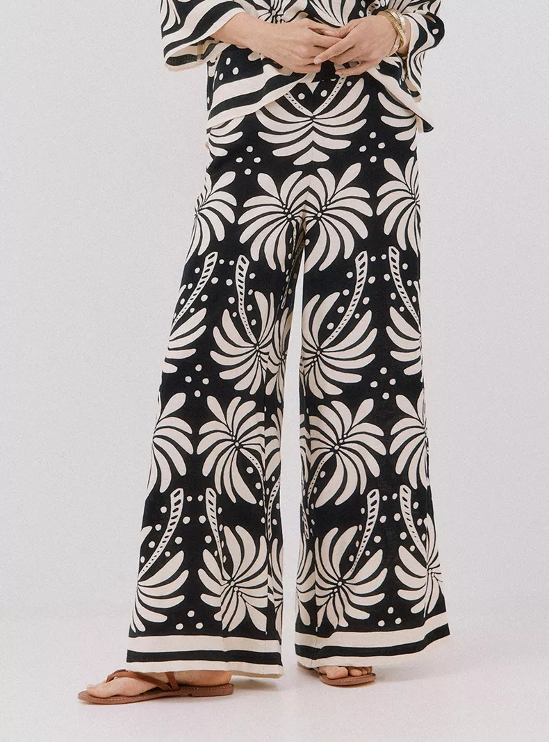 Pantalón Ancho Estampado