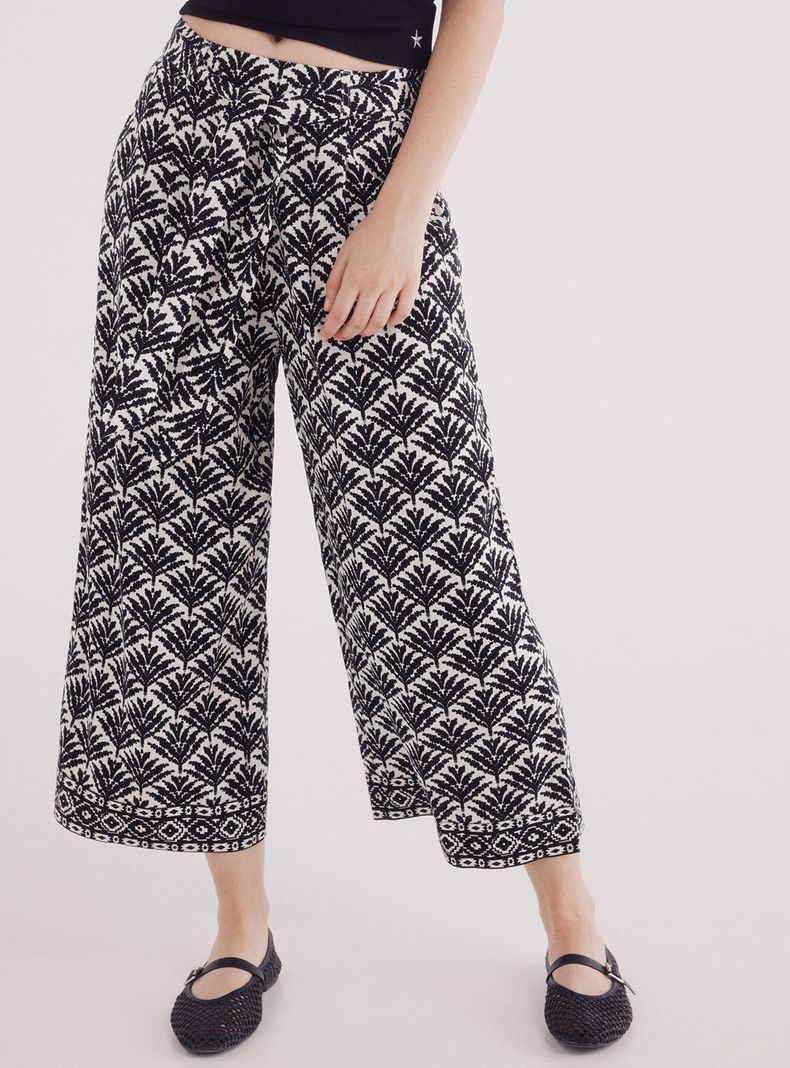 Pantalón Estilo Fluido Estampado