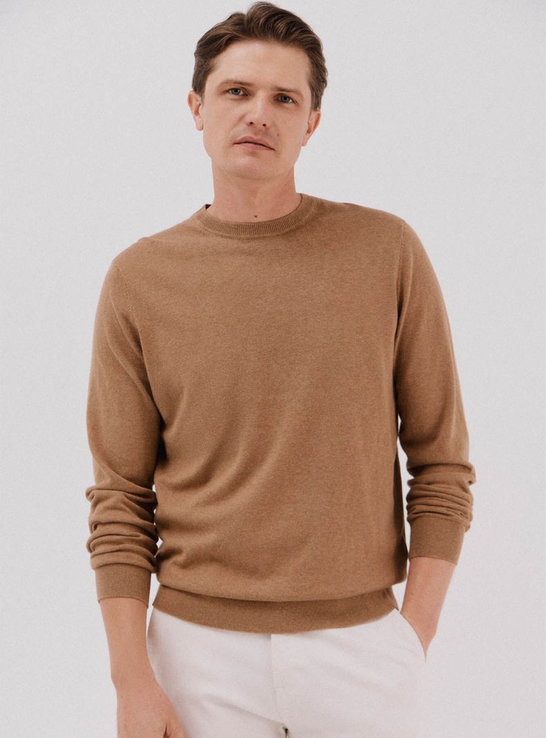 Chaleco Algodón Cashmere Cuello Caja