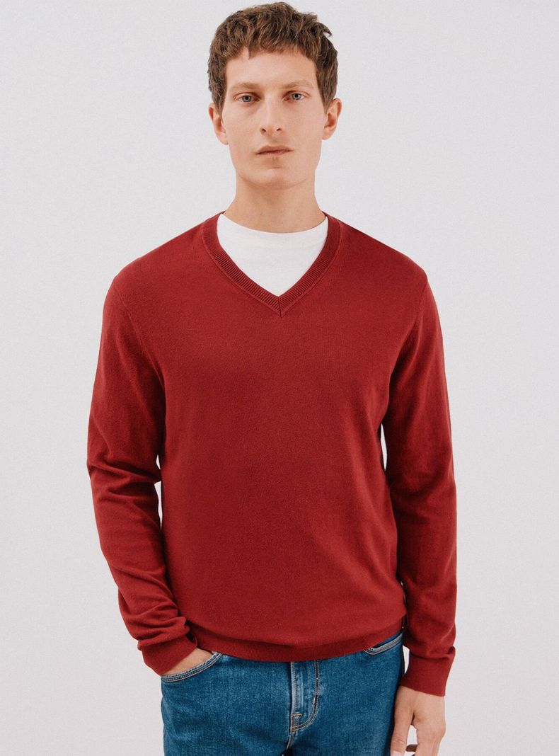 Chaleco Algodón Cashmere Cuello V