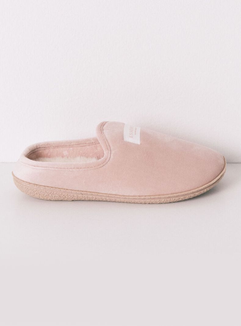 Pantuflas Casa Velour Rosa