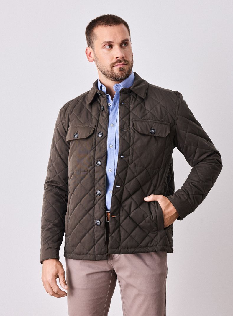 Parka Rombos Botones