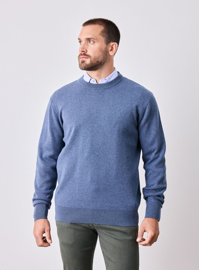 LEGACY SWEATER CUELLO REDONDO DOBLE TELA GRUESO ALGODÓN