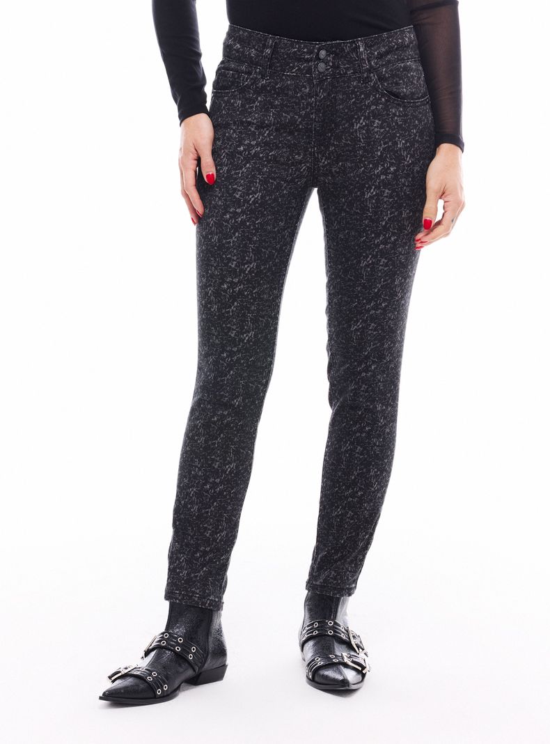 Jeans Flare Push Up Full Print