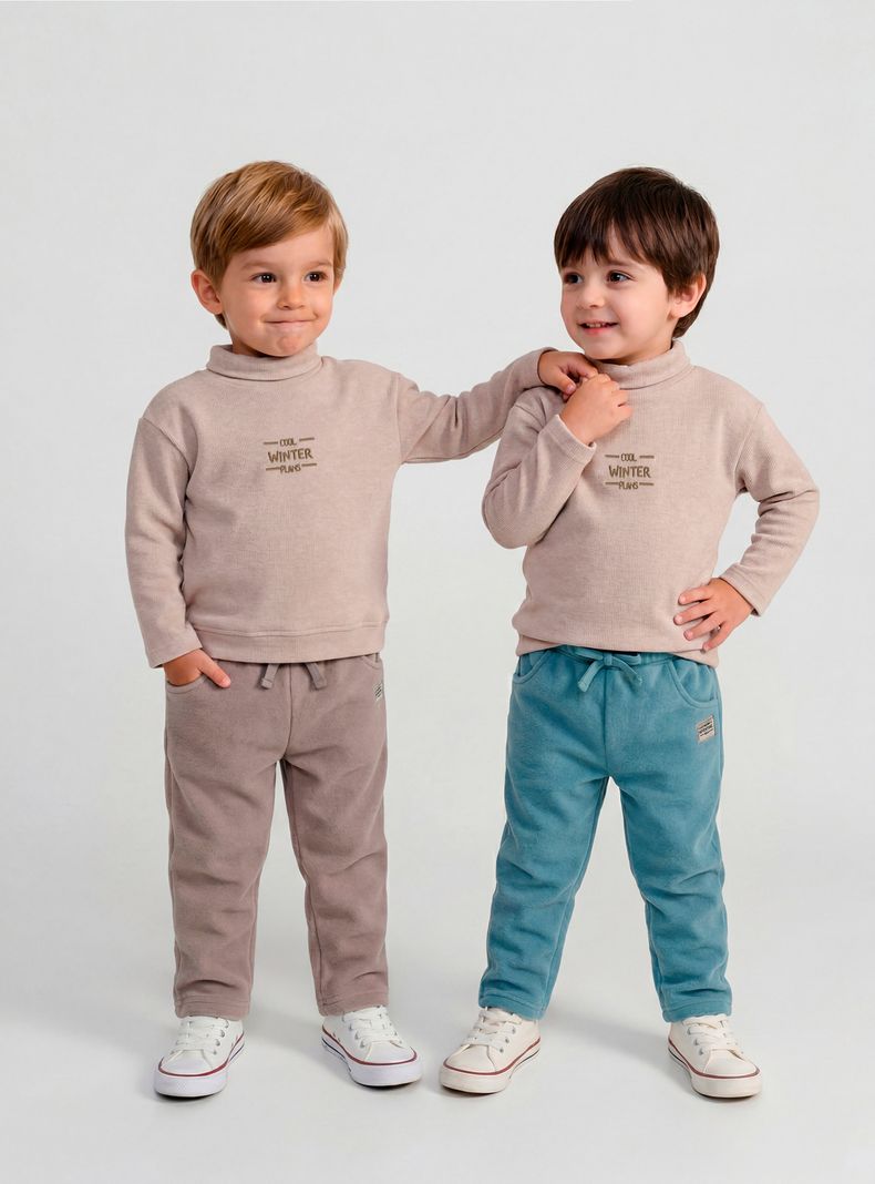 Pantalón Bipack Polar Colores Sólidos