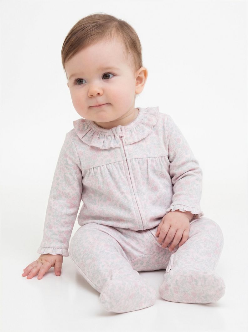 Pijama con Estampado Florales