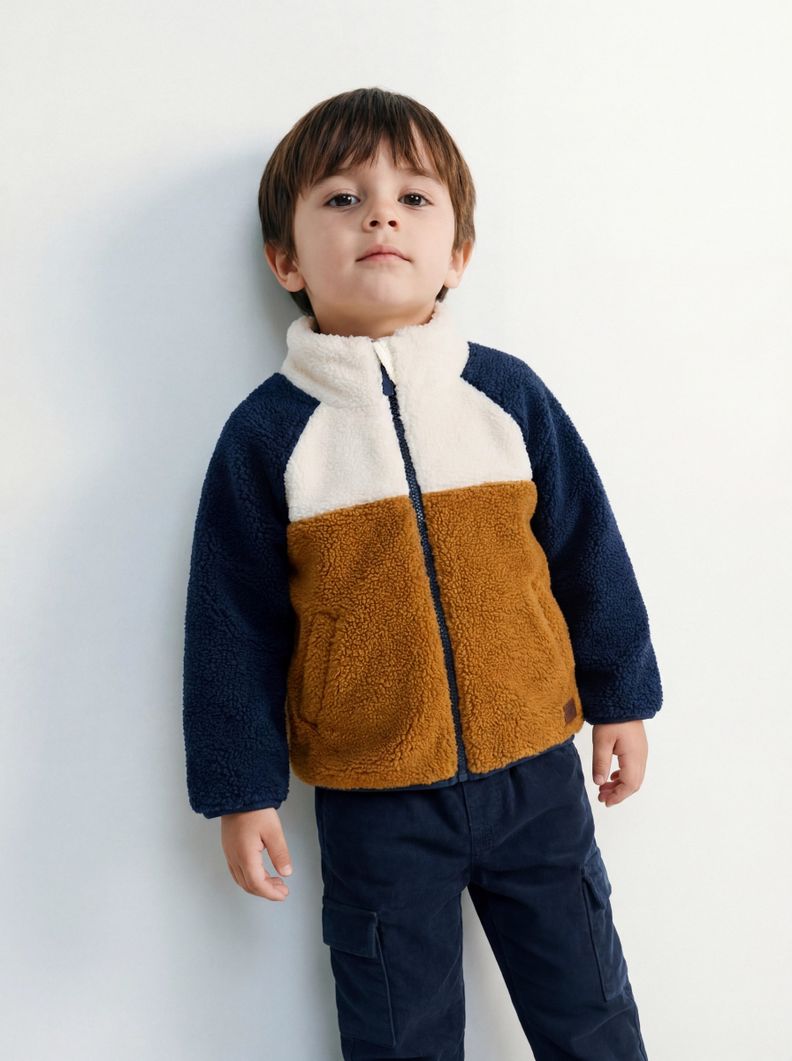 Chaqueta Color Block Niño