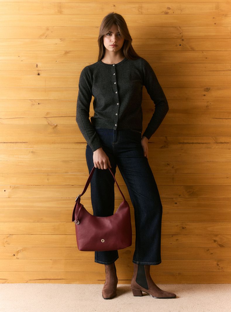 ALANIZ CARTERA DE HOMBRO CROSSBODY STRAP TEXTURA GRANO