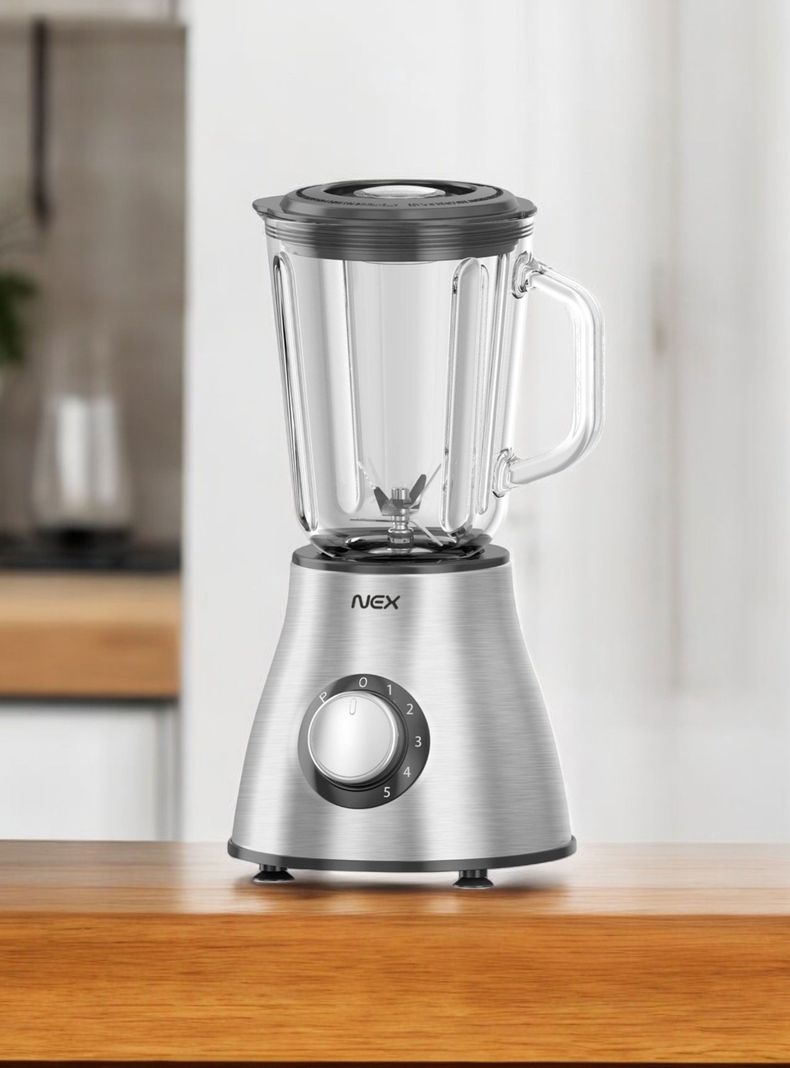 Licuadora 1.25L Vaso Vidrio 5 Velocidades 550W-5