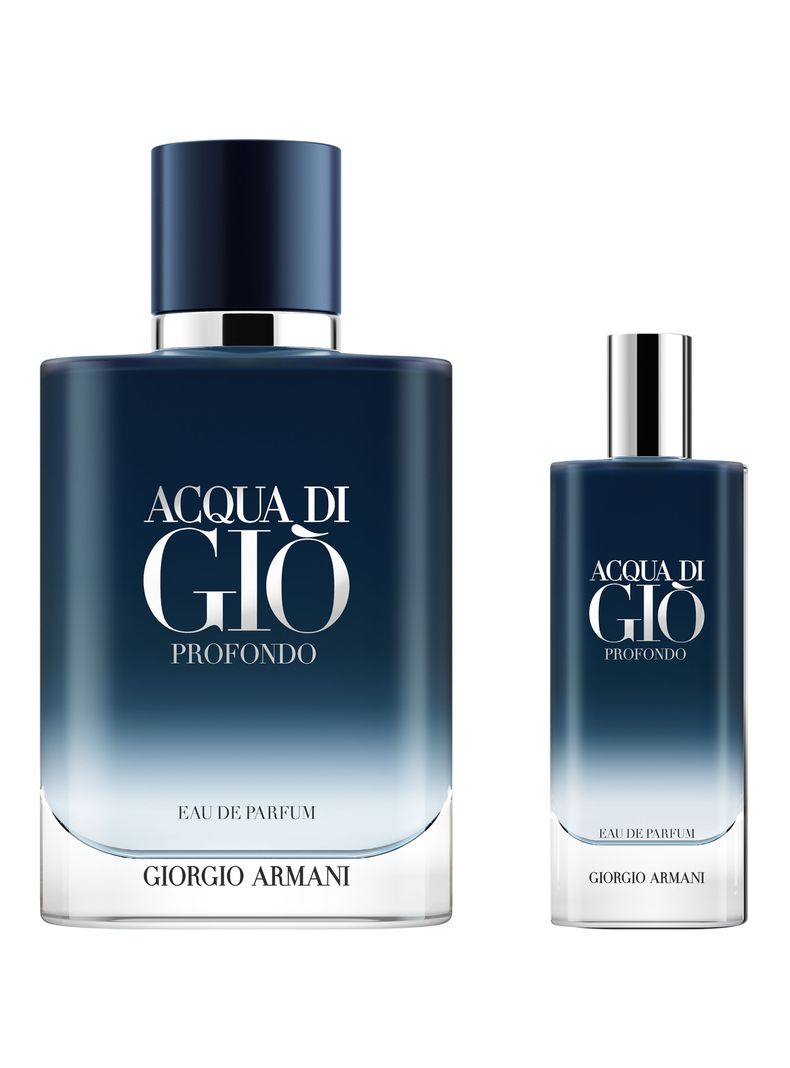 Set Perfume Acqua Di Giò Profondo EDP Hombre 100 ml + 15 ml Giorgio Armani