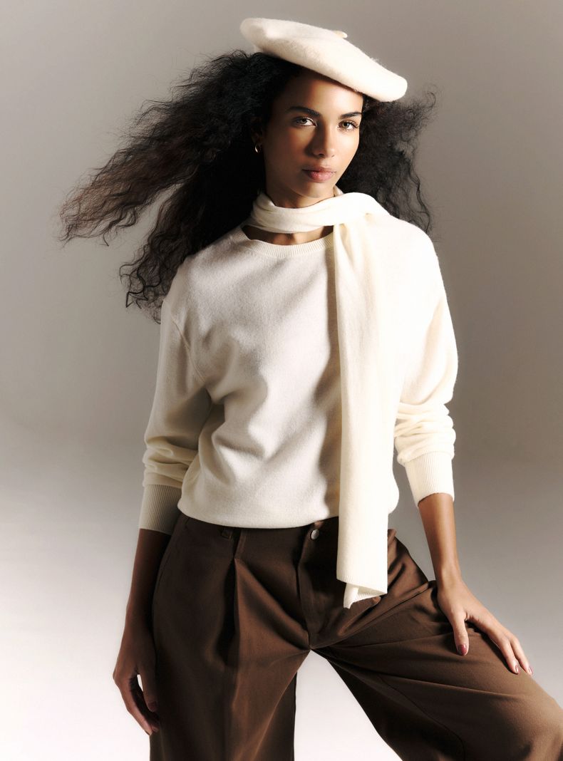 Sweater Bufanda Incorporada Lana Merino Limited Edition
